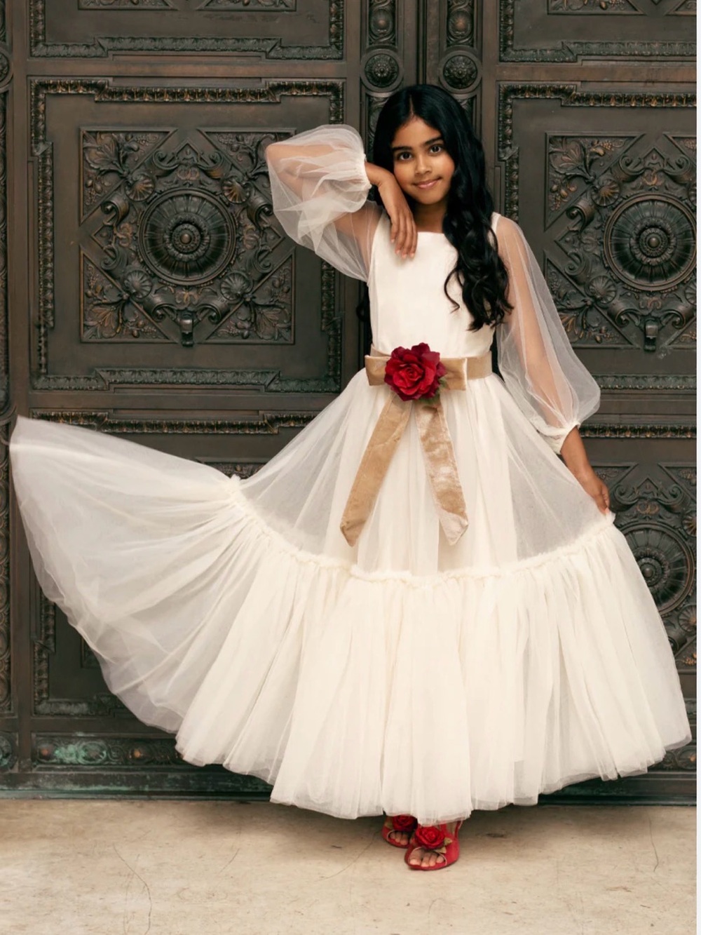 New! JOYFOLIE TIANNA DRESS IN CREAM size 14 tulle